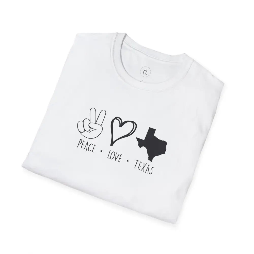 Peace Love Texas Softstyle T-Shirt - T-Shirt