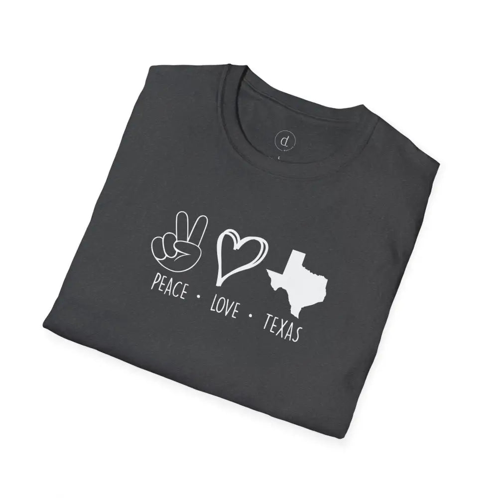 Peace Love Texas Softstyle T-Shirt - T-Shirt