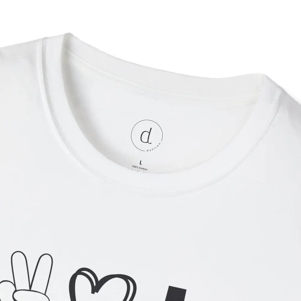 Peace Love Texas Softstyle T-Shirt - T-Shirt