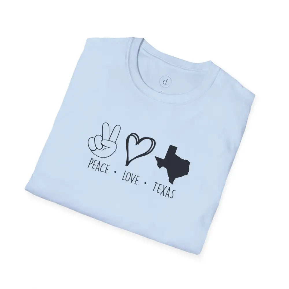 Peace Love Texas Softstyle T-Shirt - T-Shirt
