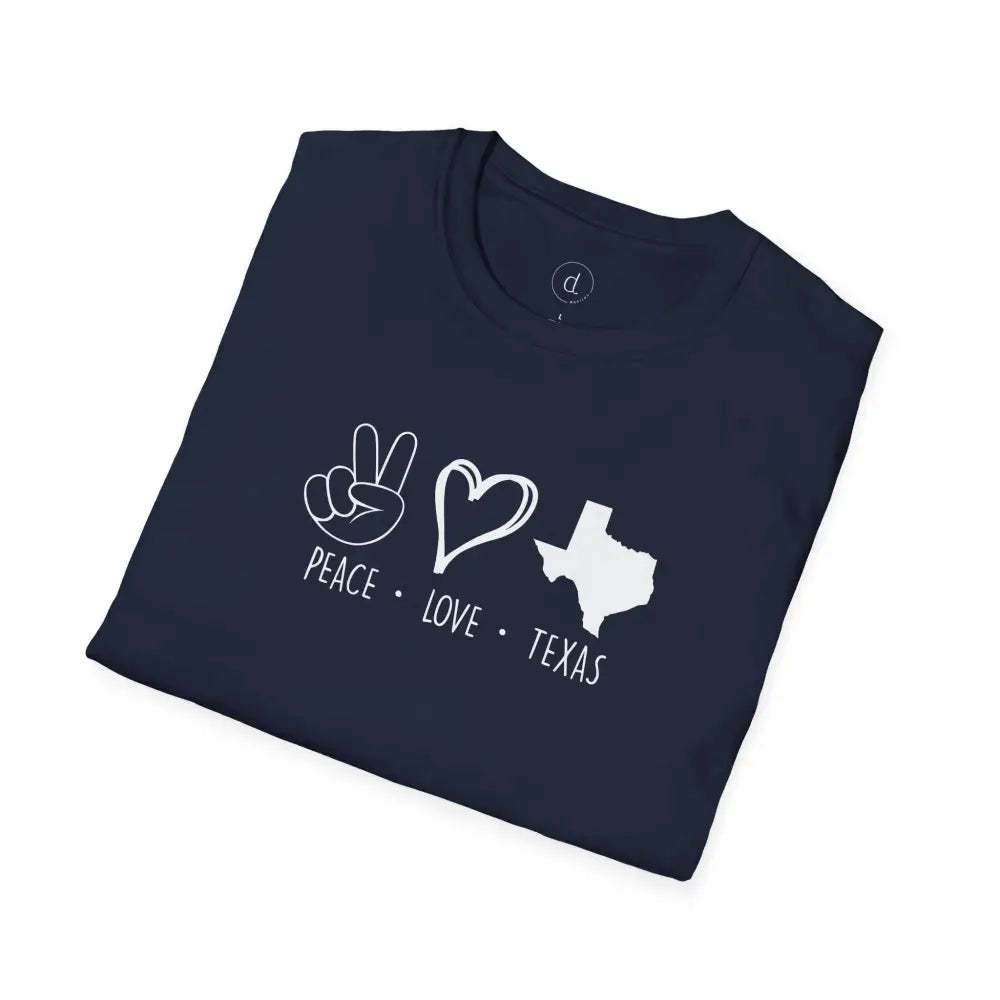Peace Love Texas Softstyle T-Shirt - T-Shirt
