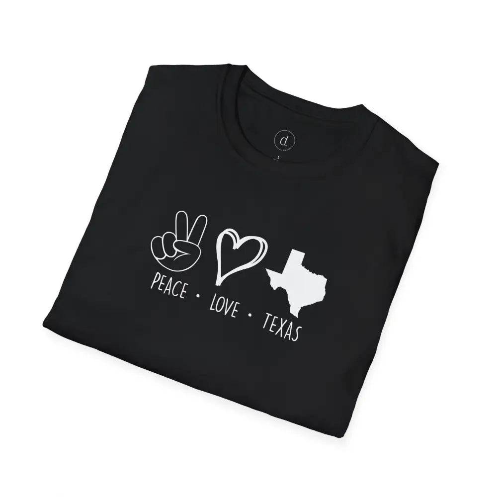 Peace Love Texas Softstyle T-Shirt - T-Shirt