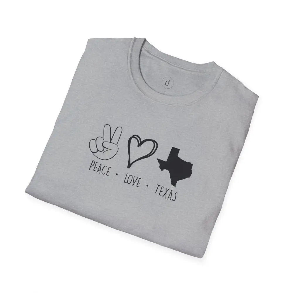 Peace Love Texas Softstyle T-Shirt - T-Shirt