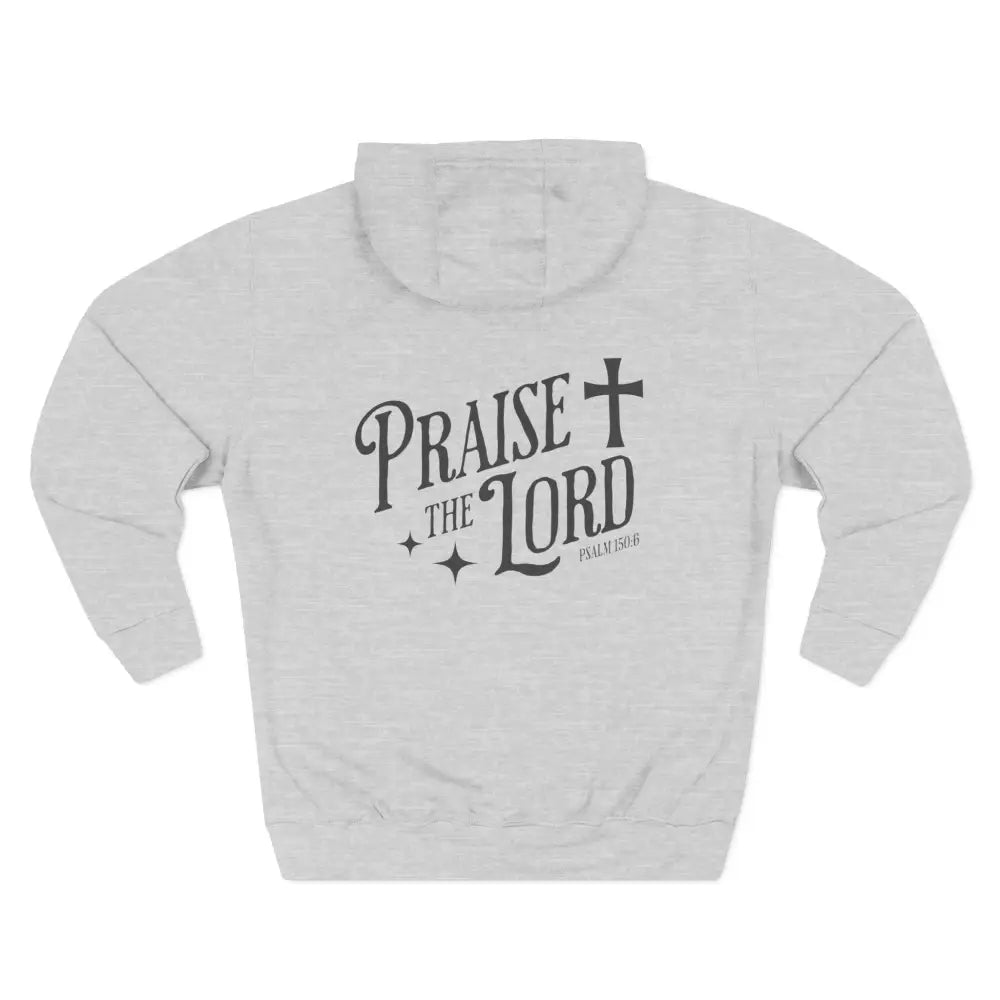 Praise the Lord Three-Panel Fleece Hoodie - Hoodie