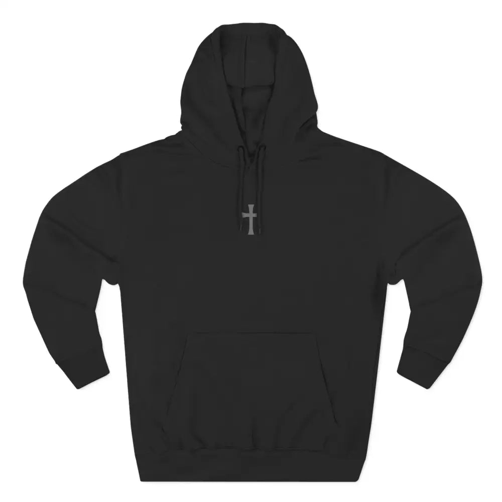 Praise the Lord Three-Panel Fleece Hoodie - S / Black - Hoodie