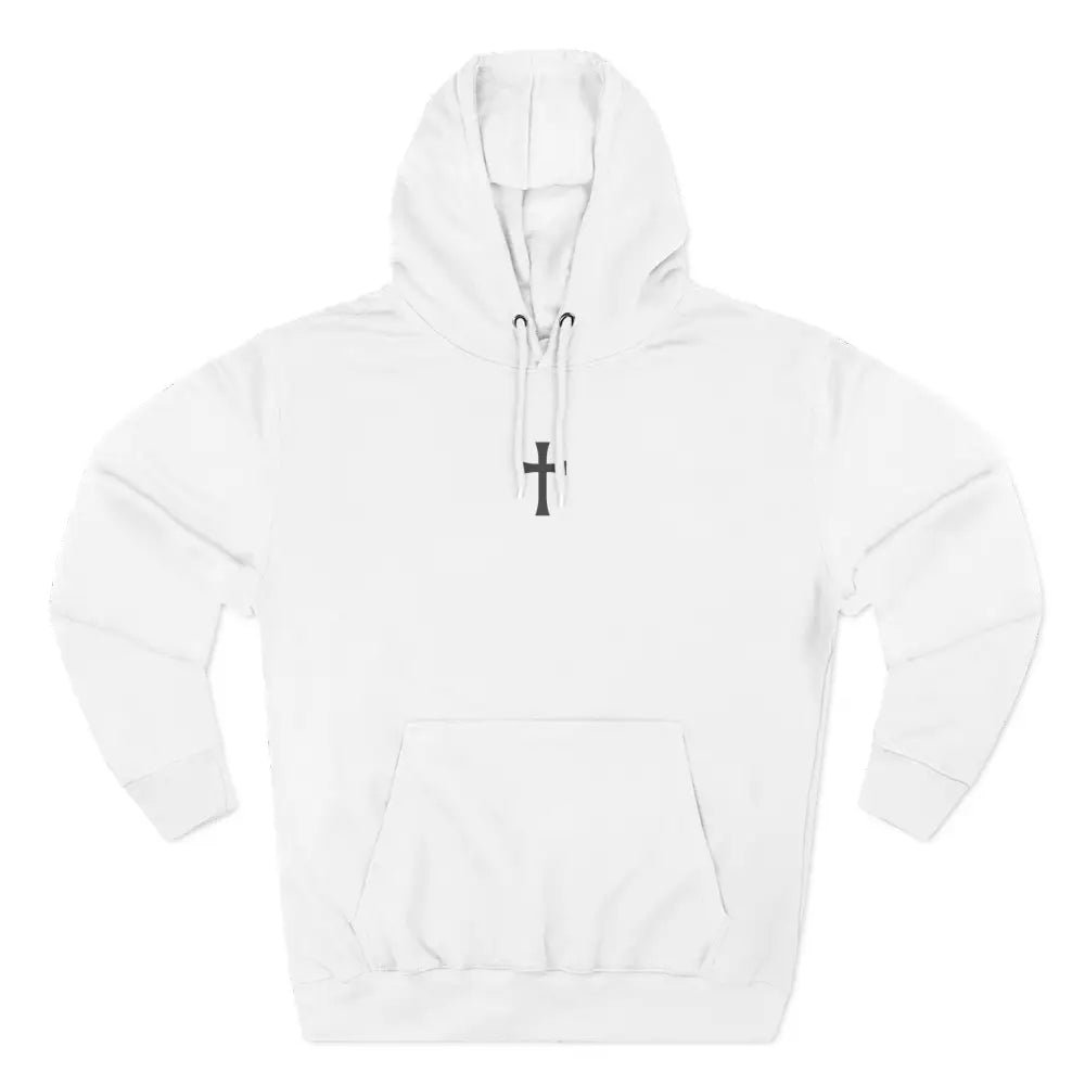 Praise the Lord Three-Panel Fleece Hoodie - S / White - Hoodie