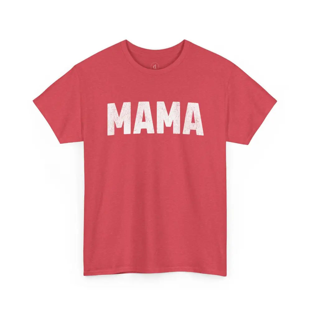 Retro Bold Mama Tee - Heather Red / S - T-Shirt
