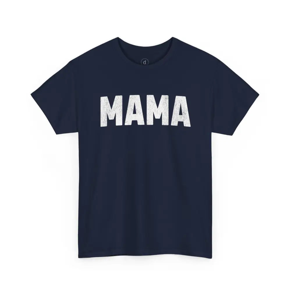 Retro Bold Mama Tee - Navy / S - T-Shirt