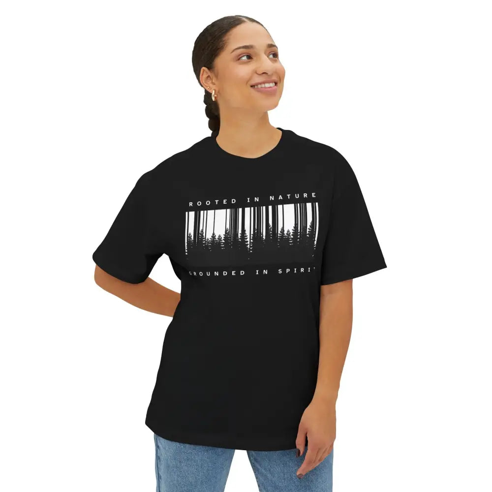 Rooted in Nature Oversized Boxy Tee - T-Shirt