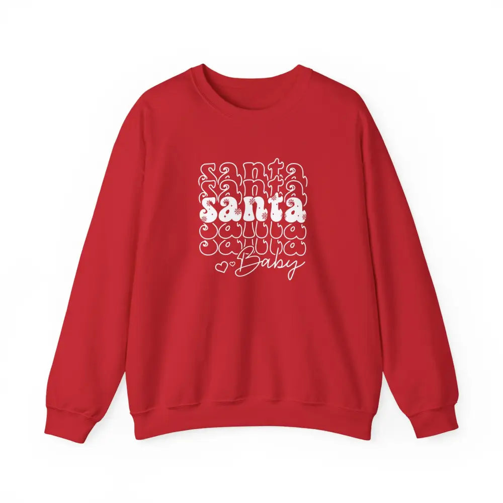 Santa Baby Crewneck Sweatshirt - Red / S - Sweatshirt