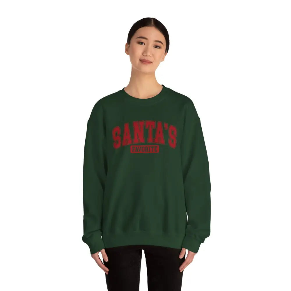 Santa’s Favorite Crewneck Sweatshirt - Sweatshirt