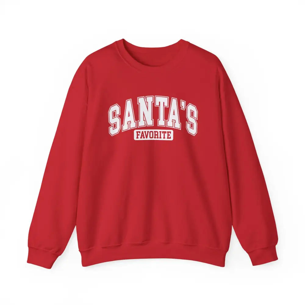 Santa’s Favorite Crewneck Sweatshirt - Red / S - Sweatshirt