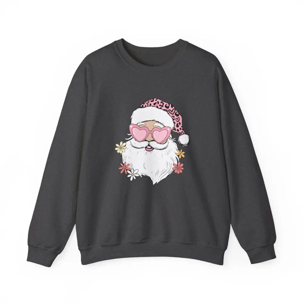 Sassy Santa Crewneck Sweatshirt - S / Dark Heather - Sweatshirt