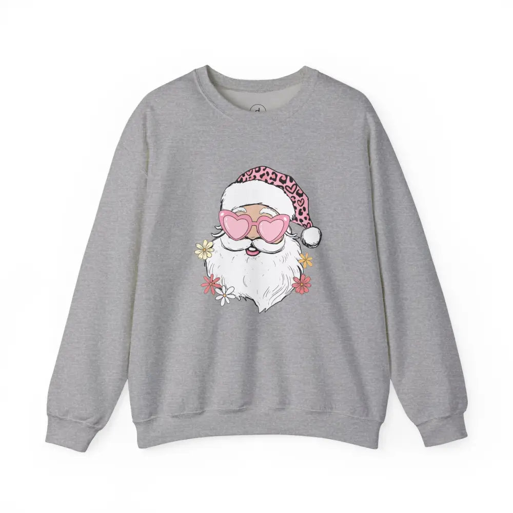 Sassy Santa Crewneck Sweatshirt - S / Sport Grey - Sweatshirt