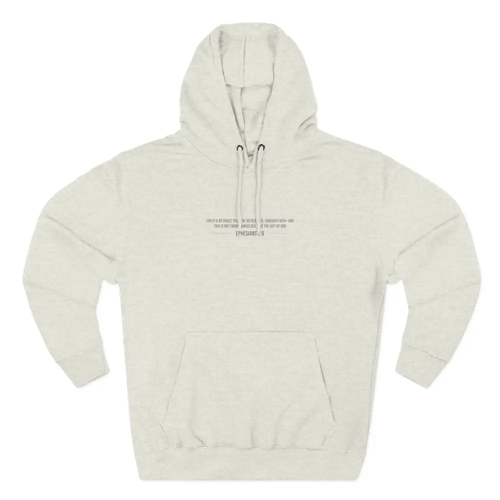 Saved and Redeemed Three-Panel Fleece Hoodie - Hoodie