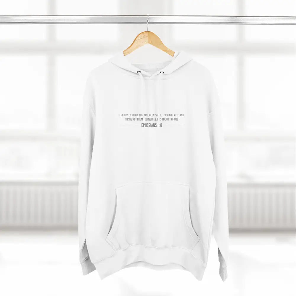 Saved and Redeemed Three-Panel Fleece Hoodie - Hoodie