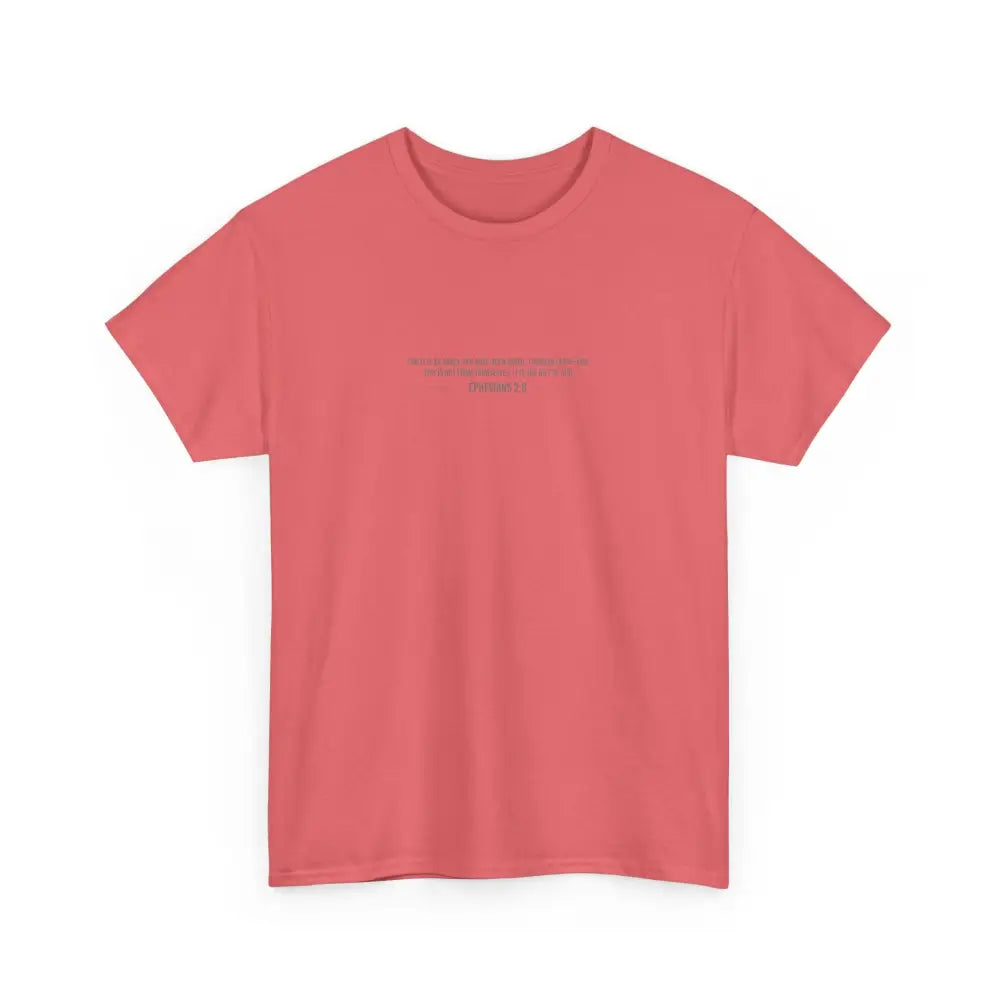 Saved and Redeemed Unisex Heavy Cotton Tee - Coral Silk / S - T-Shirt
