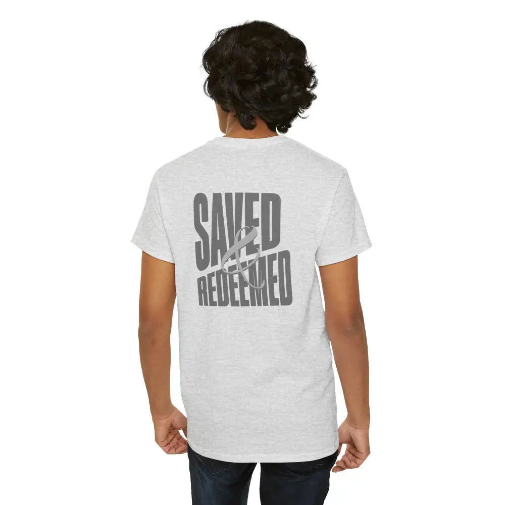 Saved and Redeemed Unisex Heavy Cotton Tee - T-Shirt