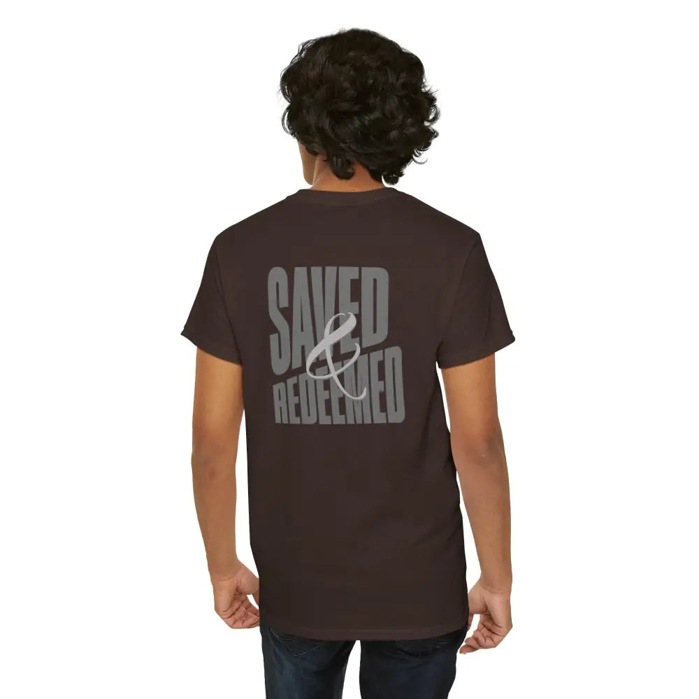 Saved and Redeemed Unisex Heavy Cotton Tee - T-Shirt
