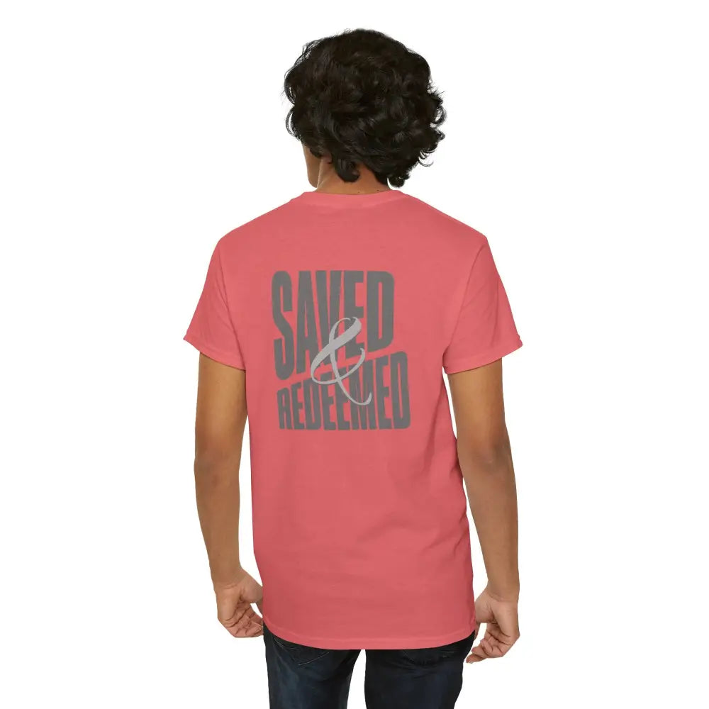 Saved and Redeemed Unisex Heavy Cotton Tee - T-Shirt