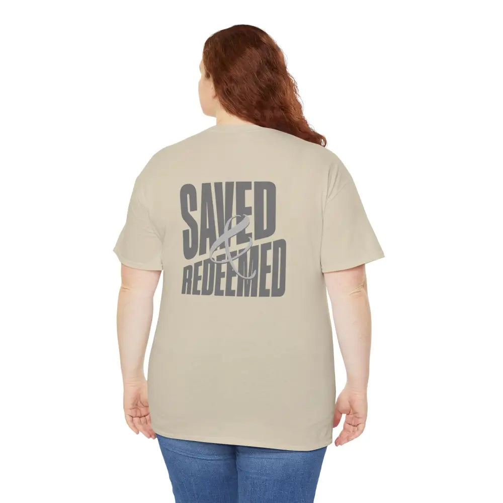 Saved and Redeemed Unisex Heavy Cotton Tee - T-Shirt