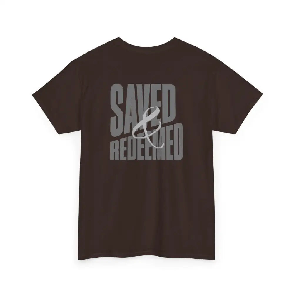 Saved and Redeemed Unisex Heavy Cotton Tee - T-Shirt
