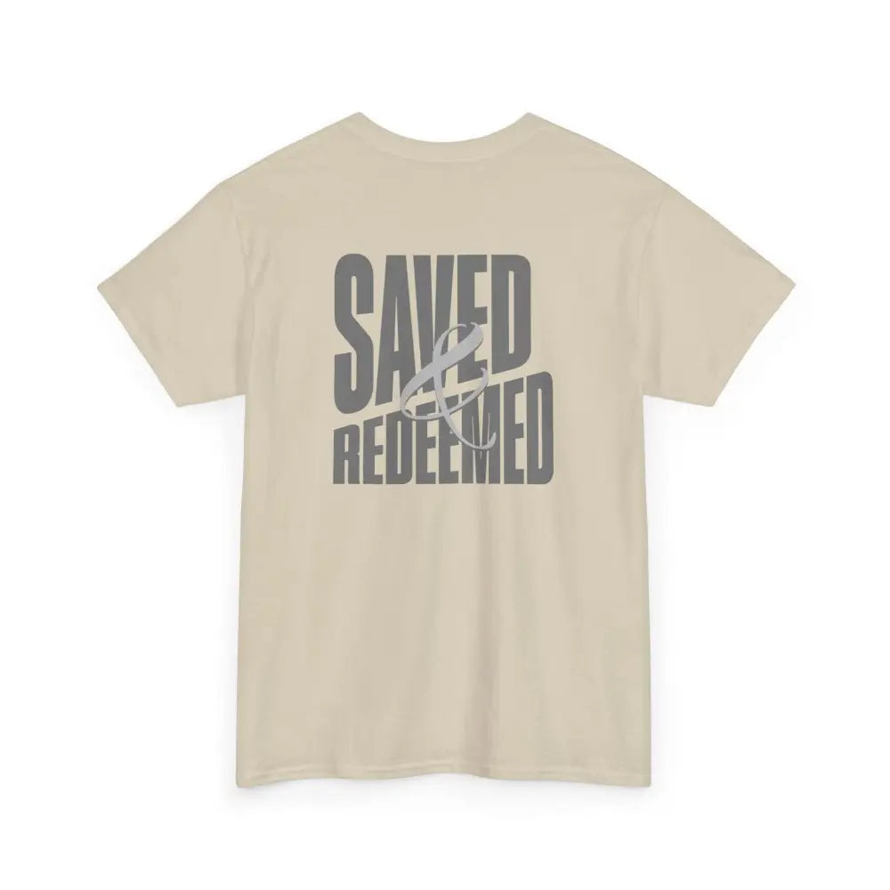 Saved and Redeemed Unisex Heavy Cotton Tee - T-Shirt