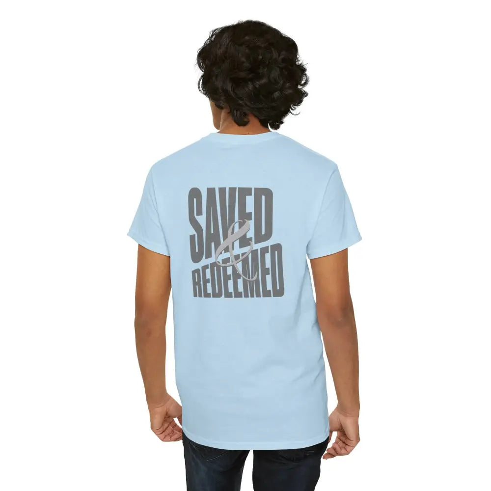 Saved and Redeemed Unisex Heavy Cotton Tee - T-Shirt