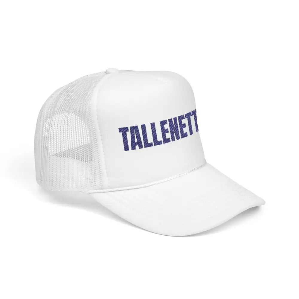 Tallenettes Block Foam Embroidered Trucker Hat - White / One size - Hats