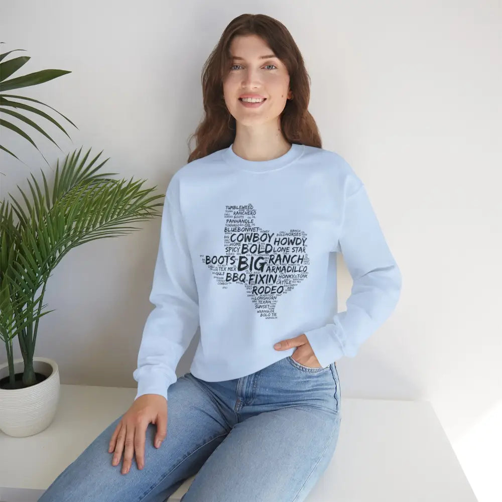 Texas Cloud Crewneck Sweatshirt - Sweatshirt
