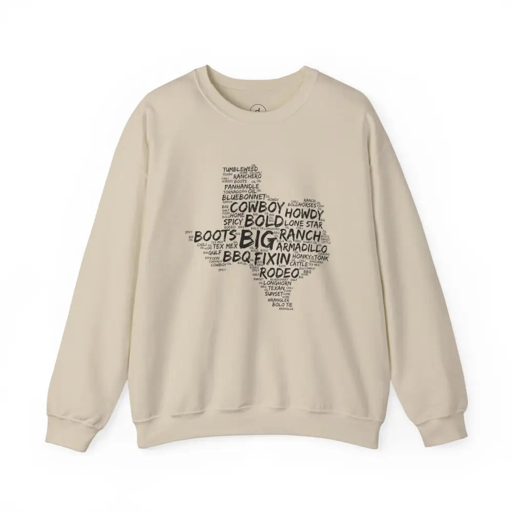Texas Cloud Crewneck Sweatshirt - Sand / S - Sweatshirt