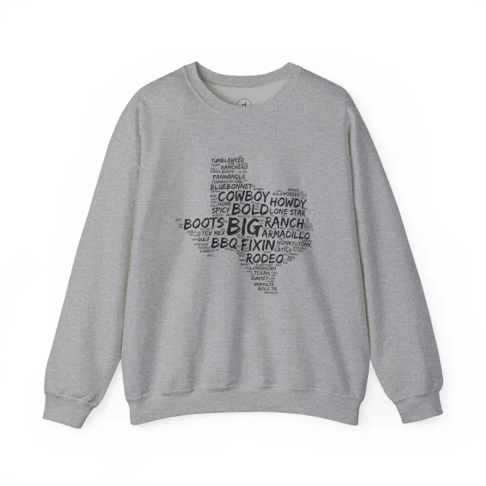 Texas Cloud Crewneck Sweatshirt - Sport Grey / S - Sweatshirt