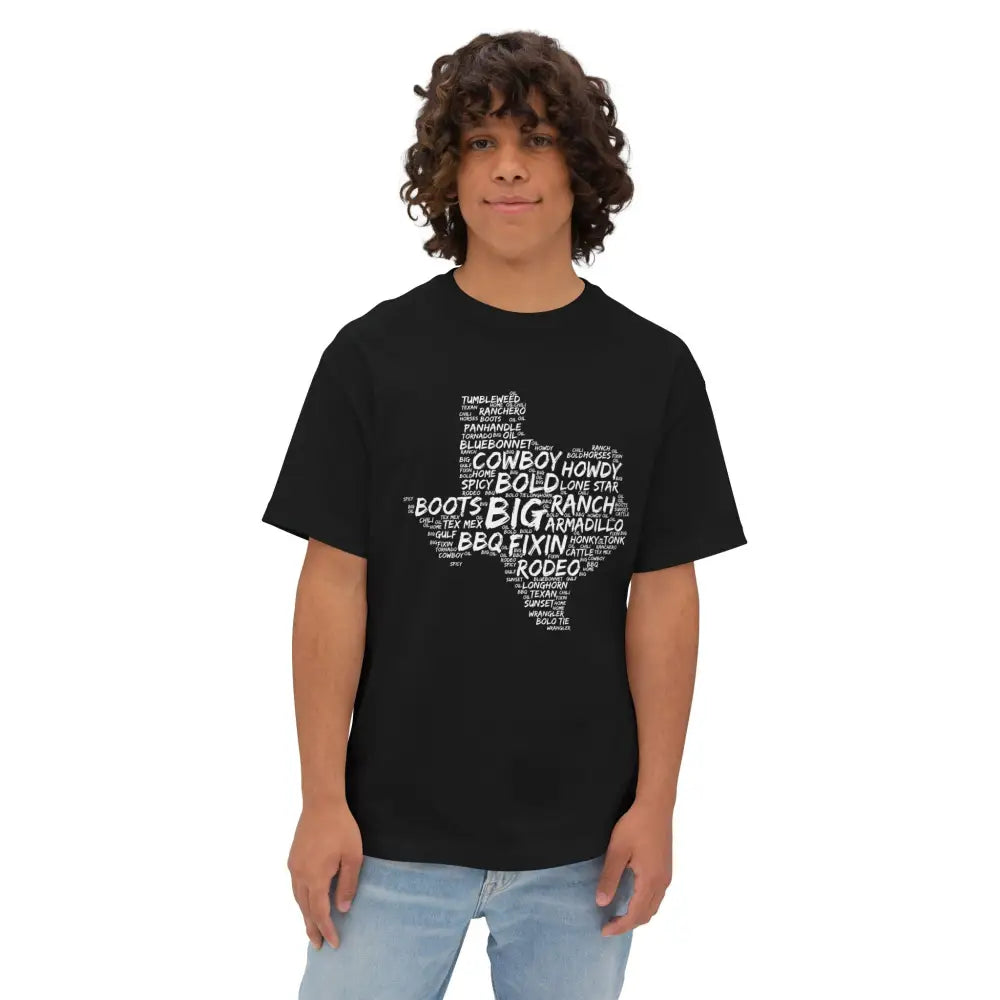Texas Cloud Oversized Boxy Tee - T-Shirt
