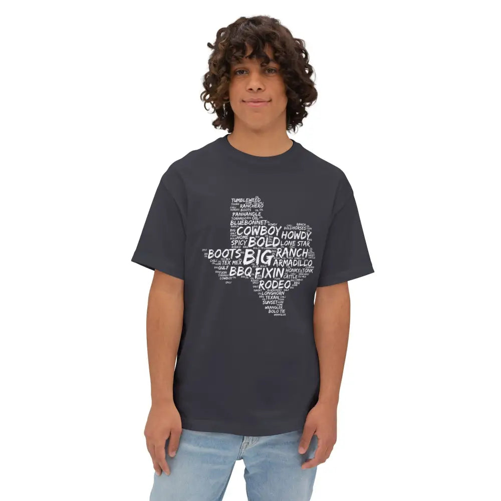 Texas Cloud Oversized Boxy Tee - T-Shirt