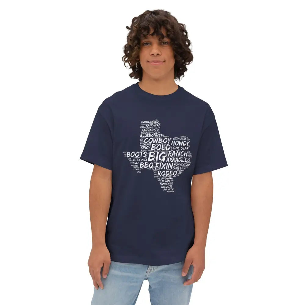 Texas Cloud Oversized Boxy Tee - T-Shirt