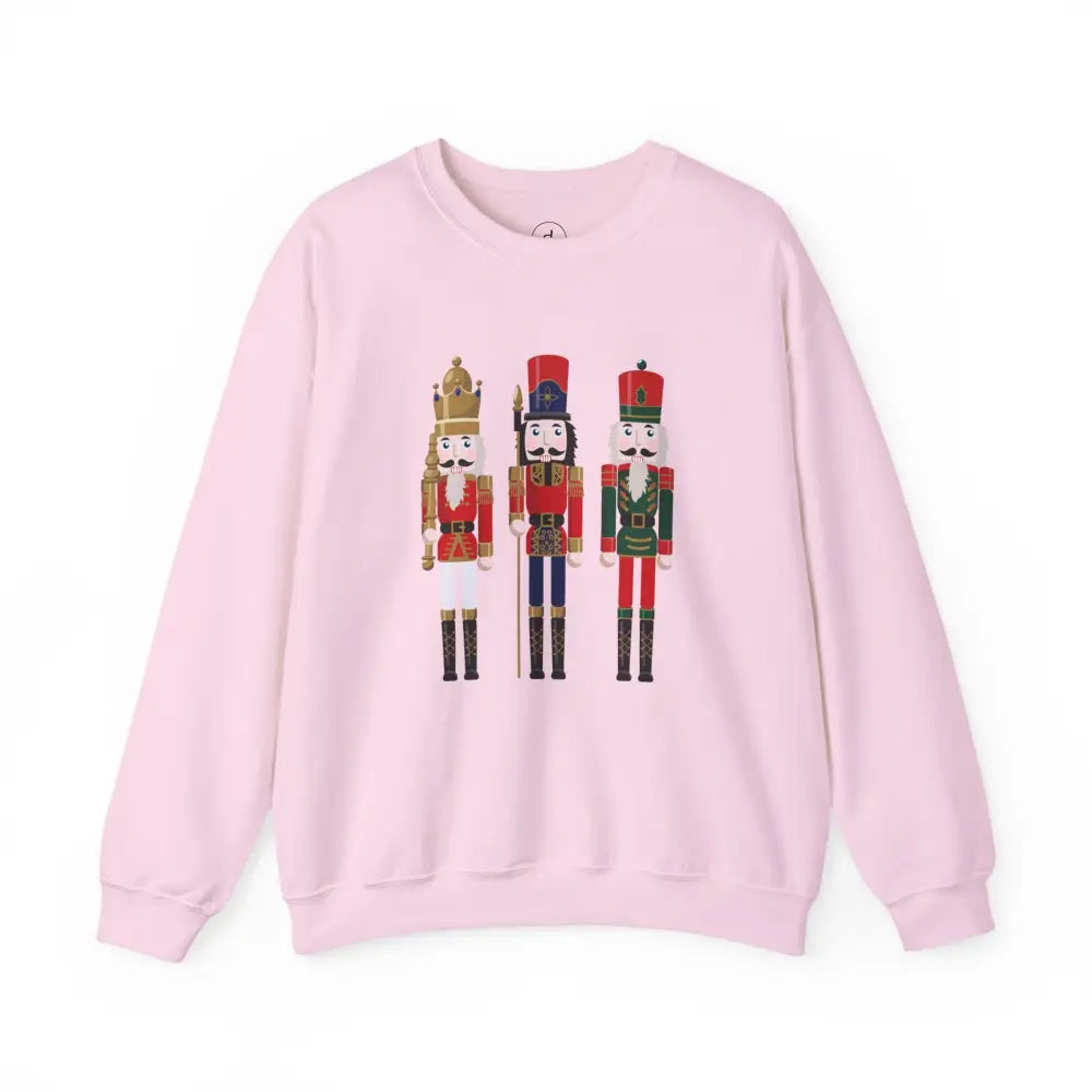 Three Nutcrackers Crewneck Sweatshirt - S / Light Pink - Sweatshirt