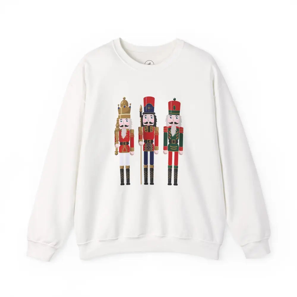 Three Nutcrackers Crewneck Sweatshirt - S / White - Sweatshirt