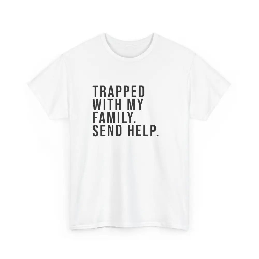 Trapped with Family Tee - White / S - T-Shirt