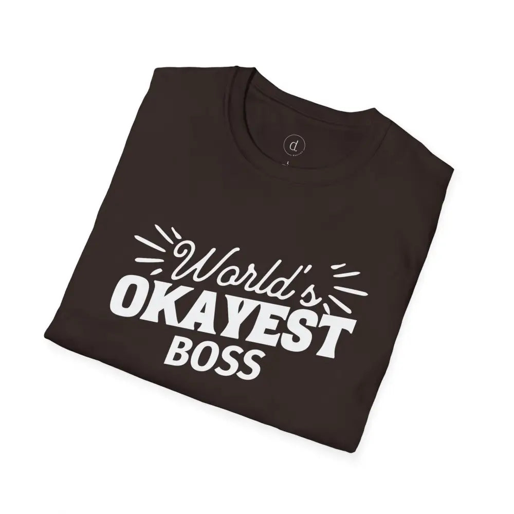World’s Okayest Boss Softstyle T-Shirt - T-Shirt