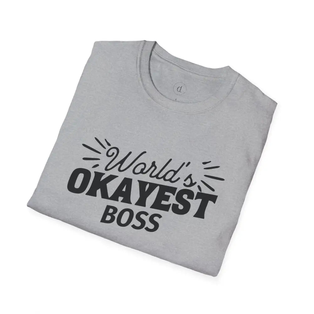World’s Okayest Boss Softstyle T-Shirt - T-Shirt