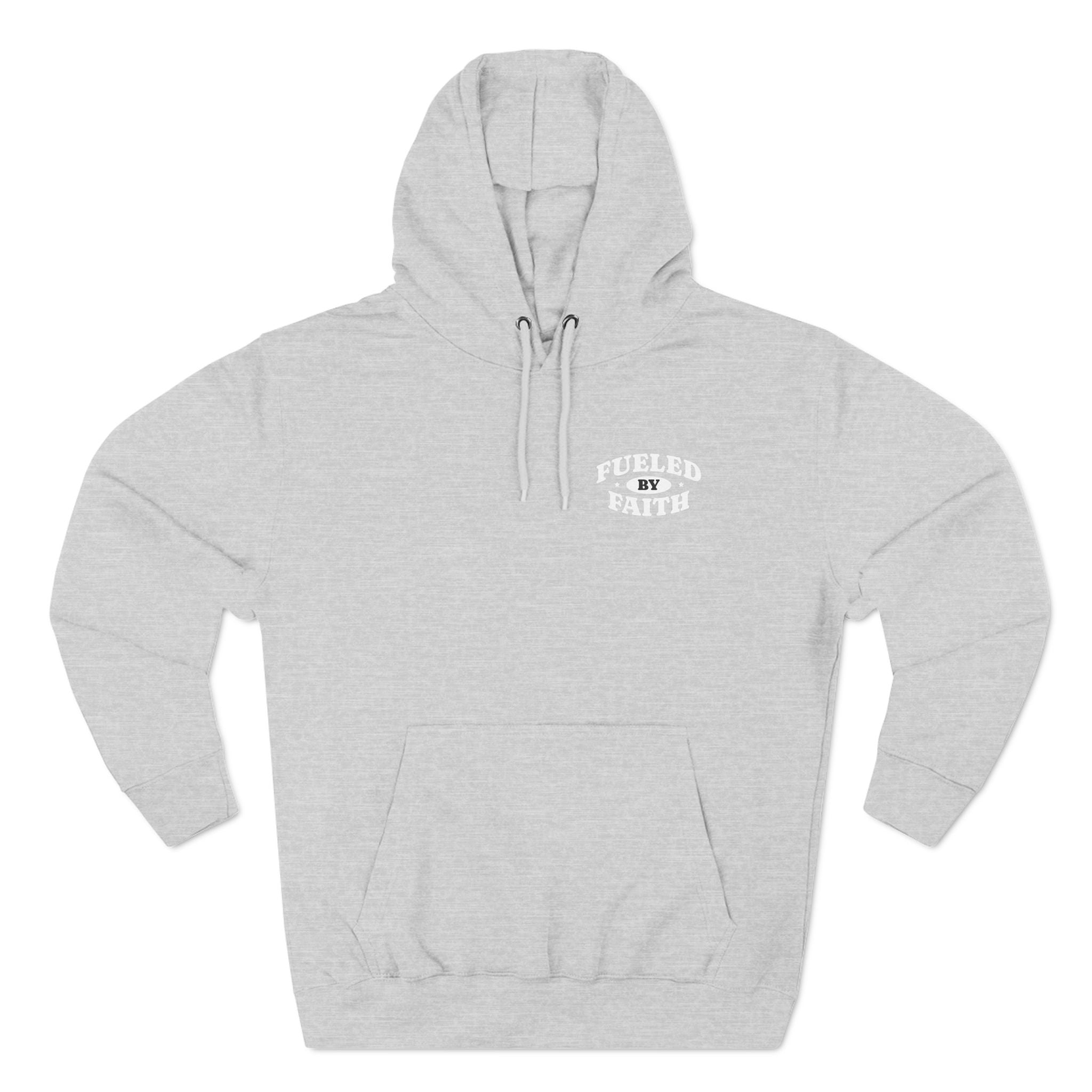 Fueled By Faith Three-Panel Fleece Hoodie - danirou