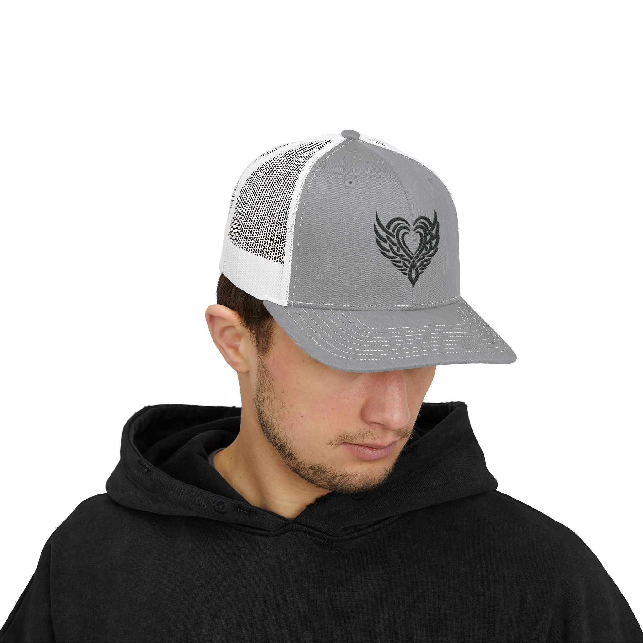 Tattoo Heart Snapback Trucker Cap - danirou