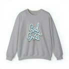 God is Great Crewneck Sweatshirt S / Sport Grey - danirou