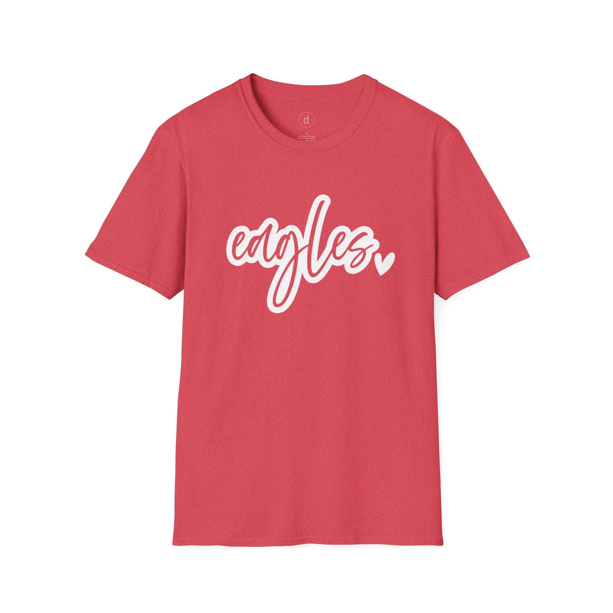 Eagles Heart Tshirt Heather Red / S - danirou