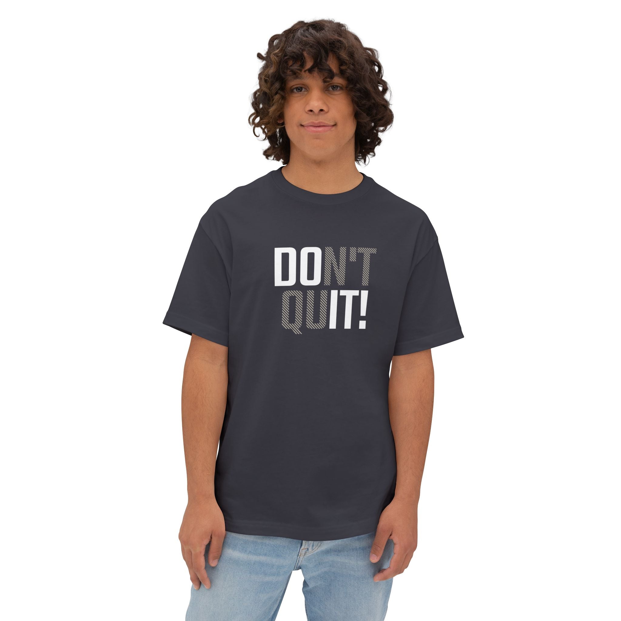 Don't Quit Oversized Boxy Tee - danirou