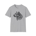 Tribal Pit Bull Softstyle T-Shirt Sport Grey / S - danirou