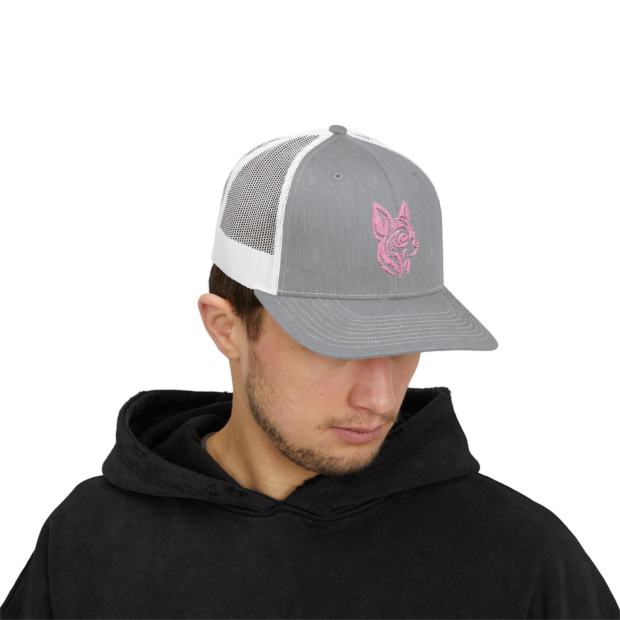 Pink Chihuahua Tattoo Snapback Trucker Cap - danirou