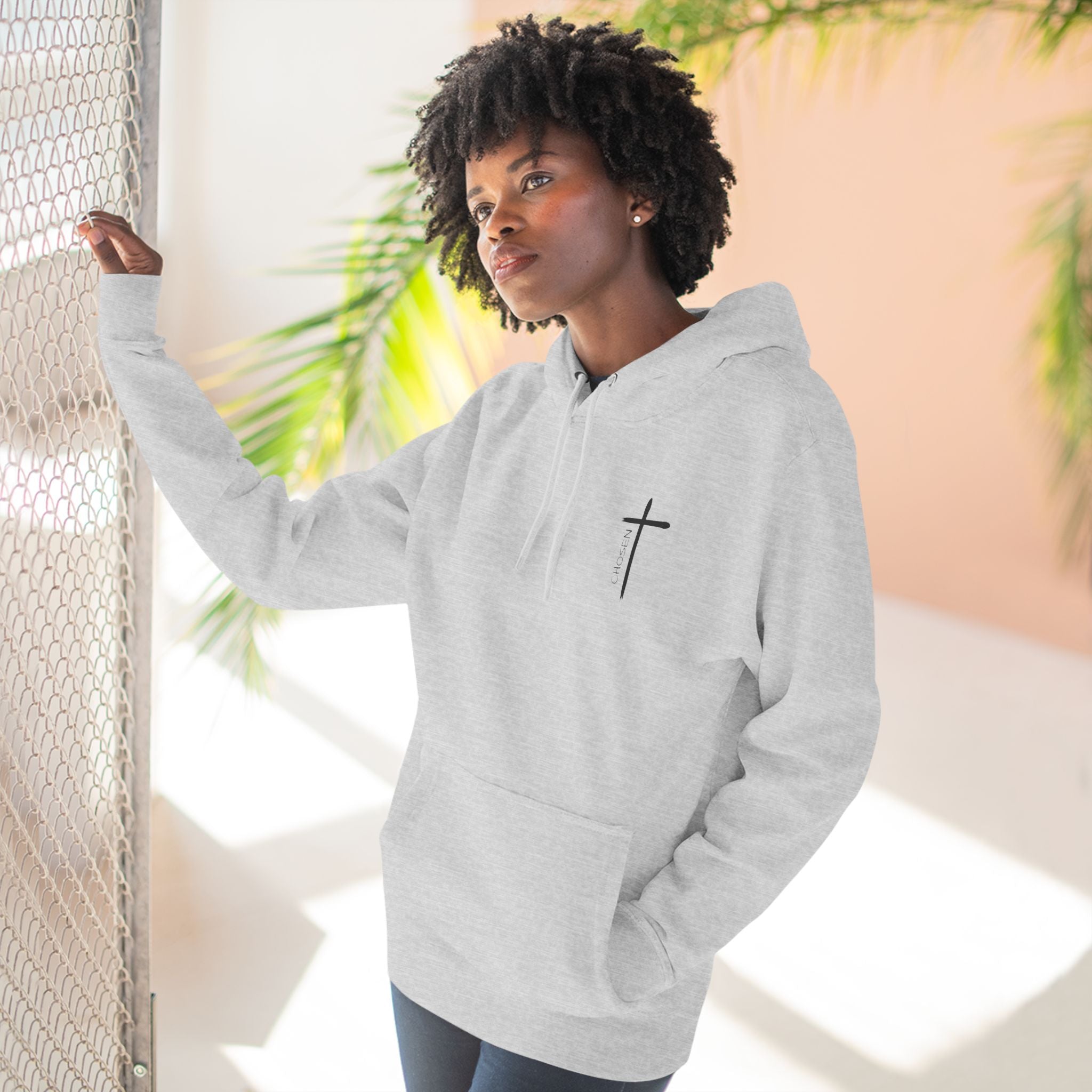 Chosen Three-Panel Fleece Hoodie - danirou