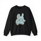 God is Great Crewneck Sweatshirt S / Black - danirou