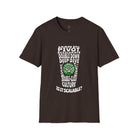 Office Buzzword Coffee Cup Softstyle T-Shirt Dark Chocolate / S - danirou